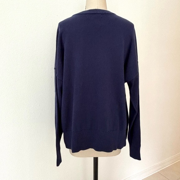 Beach Riot x Anthropologie Callie Americana Sweater NWT in Americana Navy Flag L - Picture 6 of 9